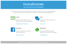 Tablet Screenshot of centralcontato.com